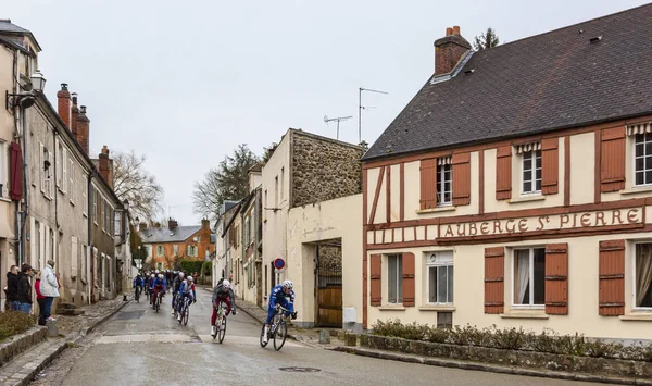 Dampierre Yvelines Frankrike Mars 2018 Den Klungan Aproaching Liten Traditionell — Stockfoto