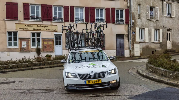 Dampierre Yvelines France Mars 2018 Voiture Technique Team Dimension Data — Photo