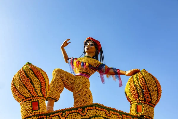 Menton France 2019 Scheherazade Made Citrics Lemons Oranges Displayed Citrics — Stock Photo, Image