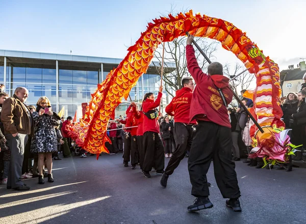 The Chinese Dragon - The Year of the Dog 2018 — Stock Photo, Image