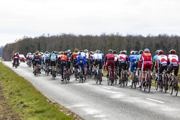 Het Peloton - Parijs-Nice 2018 — Stockfoto