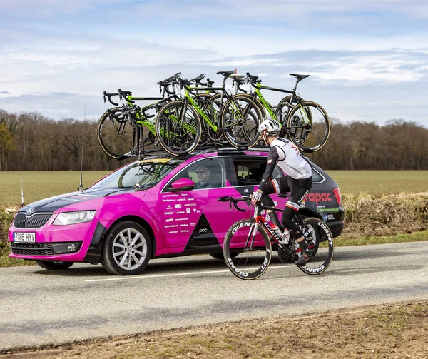 The Cyclist Mike Teunissen - Paris-Nice 2018 — Stock Photo, Image