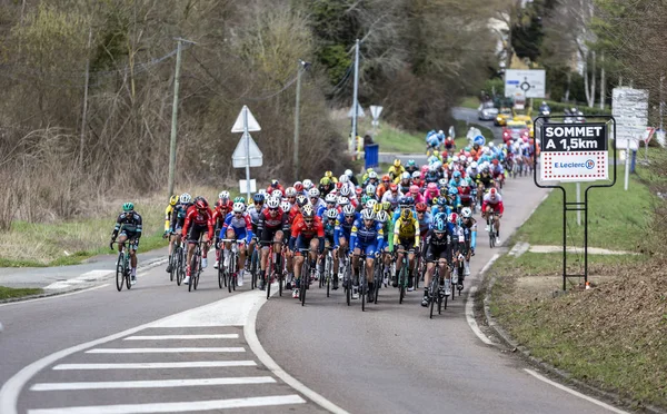 Het Peloton - Parijs-Nice 2019 — Stockfoto