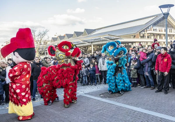 Desfile de Año Nuevo Chino - El Año del Perro 2018 —  Fotos de Stock