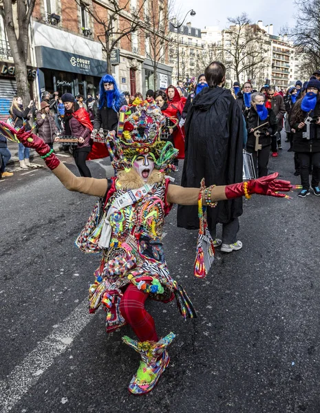 Disguised Person - Carnaval de Paris 2018 — Stock Photo, Image