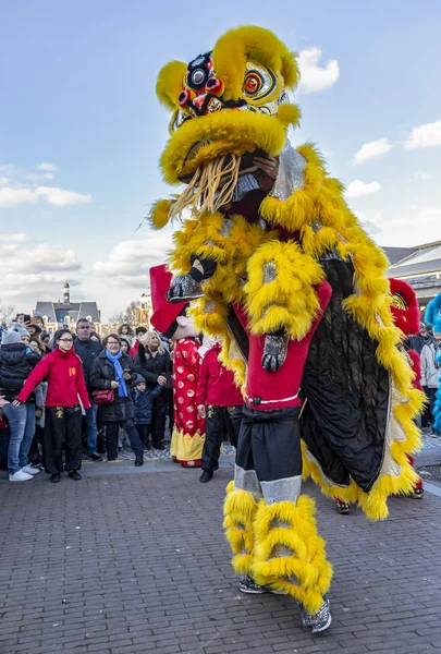 Kinesisk nytårsparade - Hundens år, 2018 - Stock-foto