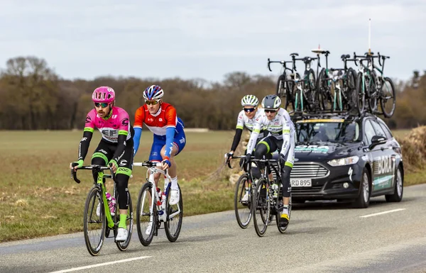 Radfahrergruppe - Paris-nice 2018 — Stockfoto