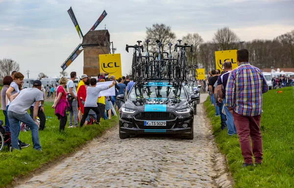 The Car of Team Sky - Paris-Roubaix 2018 — Stock Photo, Image