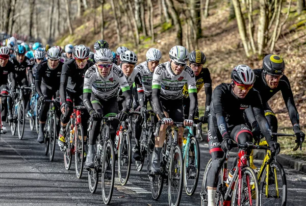 Het Peloton - Parijs-Nice 2017 — Stockfoto