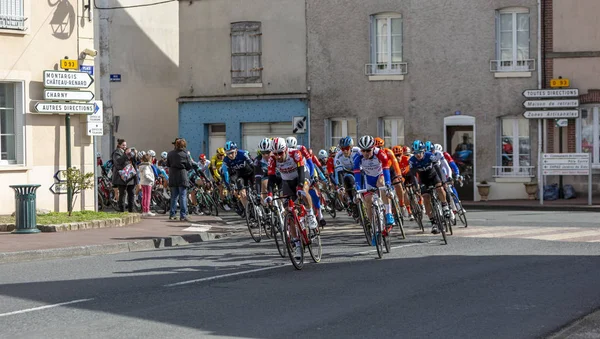 The Peloton - Paris-Nice 2019 — Stock Photo, Image