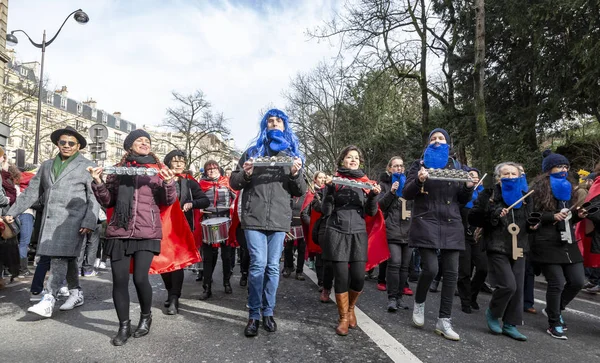 Groupe de musiciens - Carnaval de Paris 2018 — Photo