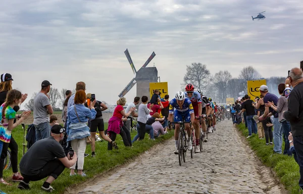 The Peloton - Paris-Roubaix 2018 — Stock Photo, Image