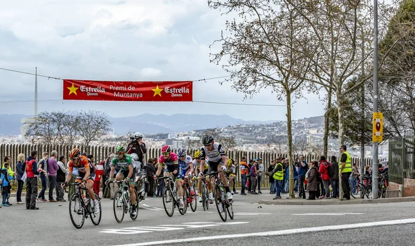 Peloton v Barceloně - Tour de Catalunya 2016 — Stock fotografie