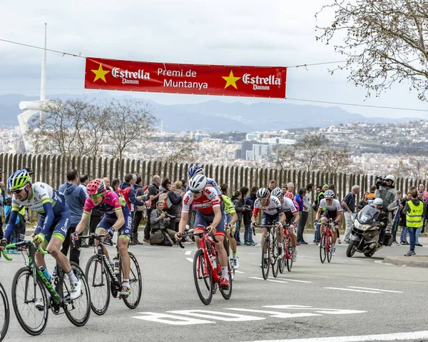 Het Peloton in Barcelona - Tour de Catalunya 2016 — Stockfoto