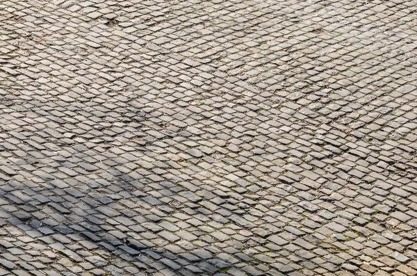 Flandres Cobblestoneova cesta-detail — Stock fotografie