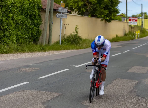 Rowerzysta Jeremy Maison-Criterium du Dauphine 2017 — Zdjęcie stockowe