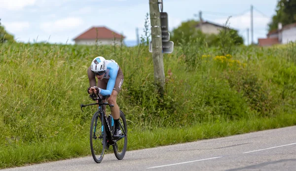 The Cyclist Oliver Naesen - Criterium du Dauphine 2017 — Stock Photo, Image