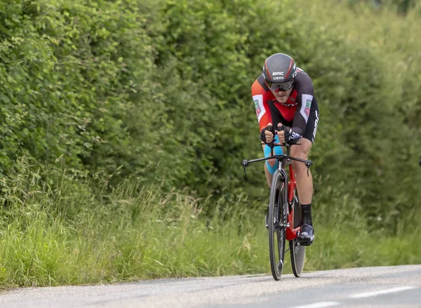 El ciclista Danilo Wyss - Criterium du Dauphine 2017 — Foto de Stock