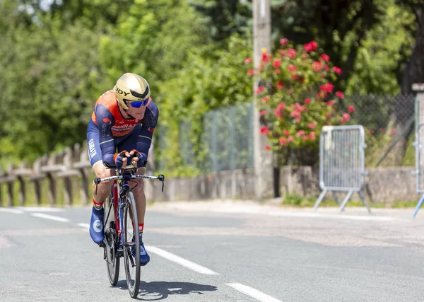The Cyclist Gregor Bole - Criterium du Dauphine 2017 — Stock Photo, Image