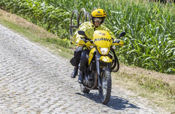 Žluté kolo Mavic-prohlídka de France 2018 — Stock fotografie