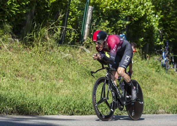 Bisikletçi Geraint Thomas-Tur de France 2019 — Stok fotoğraf