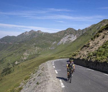 Amatör Bisikletçi Col du Tourmalet 'de - Fransa Bisiklet Turu 2018
