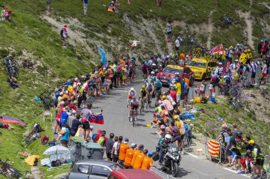The Breakaway on Col du Tourmalet - Tour de France 2018 clipart