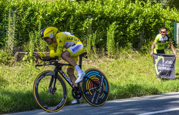 Bisikletçi Julian Alaphilippe-Tour de France 2019 — Stok fotoğraf