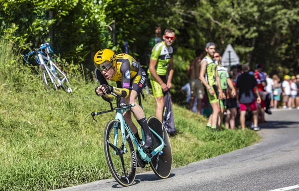 De fietser Steven Kruijswijk-Tour de France 2019 — Stockfoto