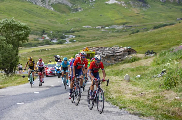 Rowerzysta Vincenzo Nibali na Col de Iseran-Tour de France 20 — Zdjęcie stockowe