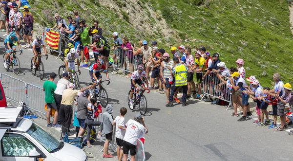 Breakaway na Col du Tourmalet-Tour de France 2018 — Zdjęcie stockowe