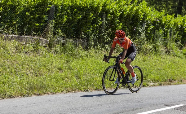 The Female Cyclist Pauliena Rooijakkers - La Course by Le Tour d — Stock Photo, Image