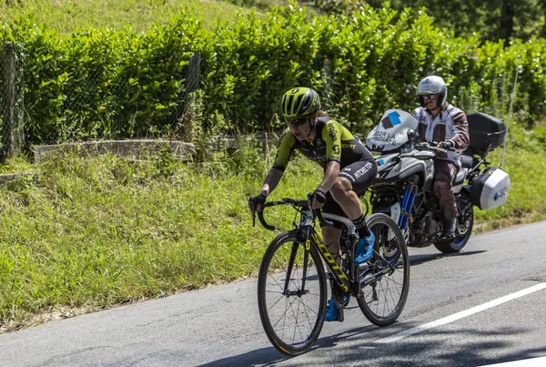 女自行车手阿曼达·斯普拉特 - 拉球场由勒·德·弗朗克 — 图库照片