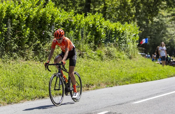 Den kvinnliga cyklisten Jeanne KOREVAAR-La jagar vid Le turnera de FRA — Stockfoto
