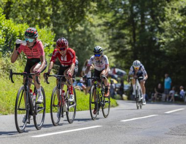 The Female Cyclist Leah Kirchmann - La Course by Le Tour de Fran clipart
