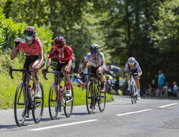 La ciclista Leah Kirchmann - Corso di Le Tour de Fran — Foto Stock