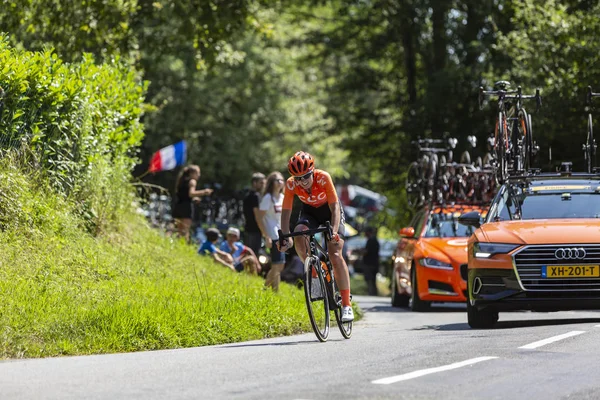 De vrouwelijke fietser Pauliena Rooijakkers-La Course by Le Tour d — Stockfoto