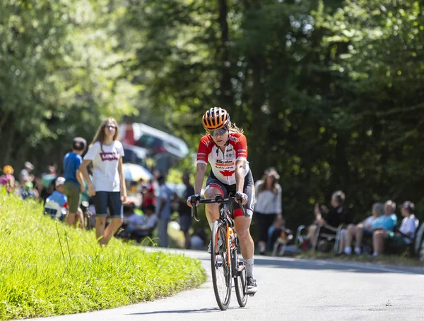 Kadın Bisikletçi Karol-Ann Canuel - Le Tour de Fr tarafından La Course — Stok fotoğraf