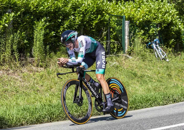 Pyöräilijä Patrick Konrad - Tour de France 2019 — kuvapankkivalokuva