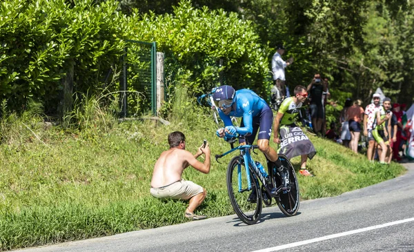 Велогонщик Алехандро Вальверде - Тур де Франс 2019 — стоковое фото