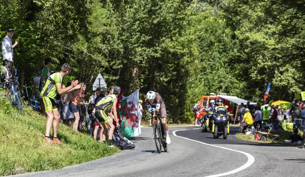 A kerékpáros Romain Bardet-Tour de France 2019 — Stock Fotó