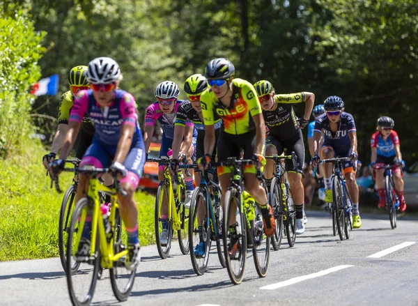 Το θηλυκό PELOTON-La πορεία από το Le Tour de France 2019 — Φωτογραφία Αρχείου