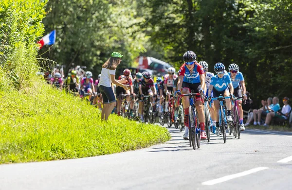 Den feminina Peloton-La Course av Le Tour de France 2019 — Stockfoto