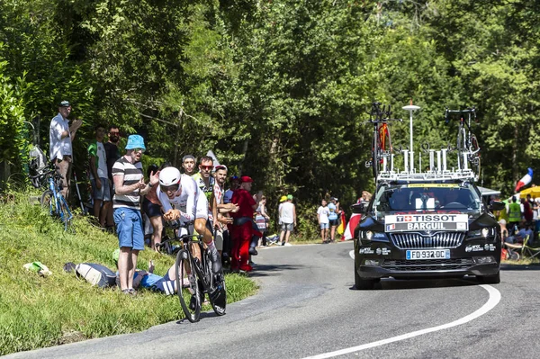 El ciclista Warren Barguil - Tour de France 2019 — Foto de Stock