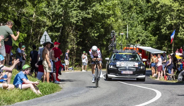 Cyklista Bauke Mollema-Tour de France 2019 — Stock fotografie