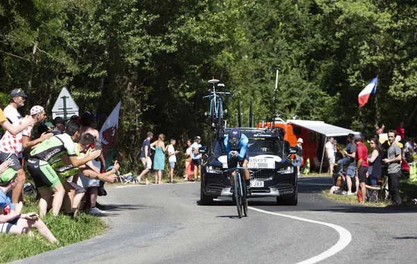 Bosdarros France July 2019 Spanish Cyclist Mikel Landa Team Movistar — Stock Photo, Image