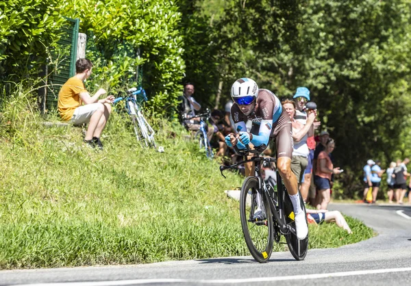 Bosdarros Francia Julio 2019 Ciclista Francés Mikael Cherel Del Equipo — Foto de Stock