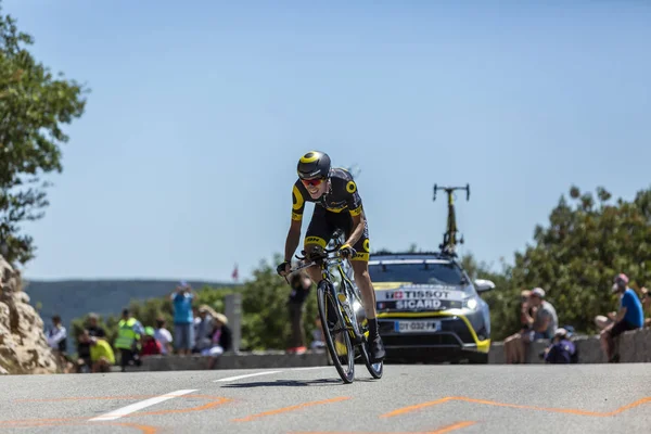 Col Serre Tourre França Julho 2016 Ciclista Francês Romain Sicard — Fotografia de Stock