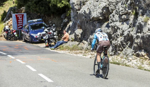 Col Serre Tourre Francie Července 2016 French Cyclist Cyril Gautier — Stock fotografie