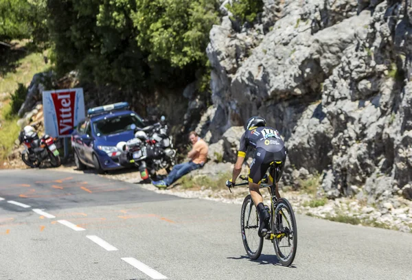 Col Serre Toure フランス 2016年7月15日 ツール フランス2016の間 フランスのサイクリスト Romain Sicard — ストック写真